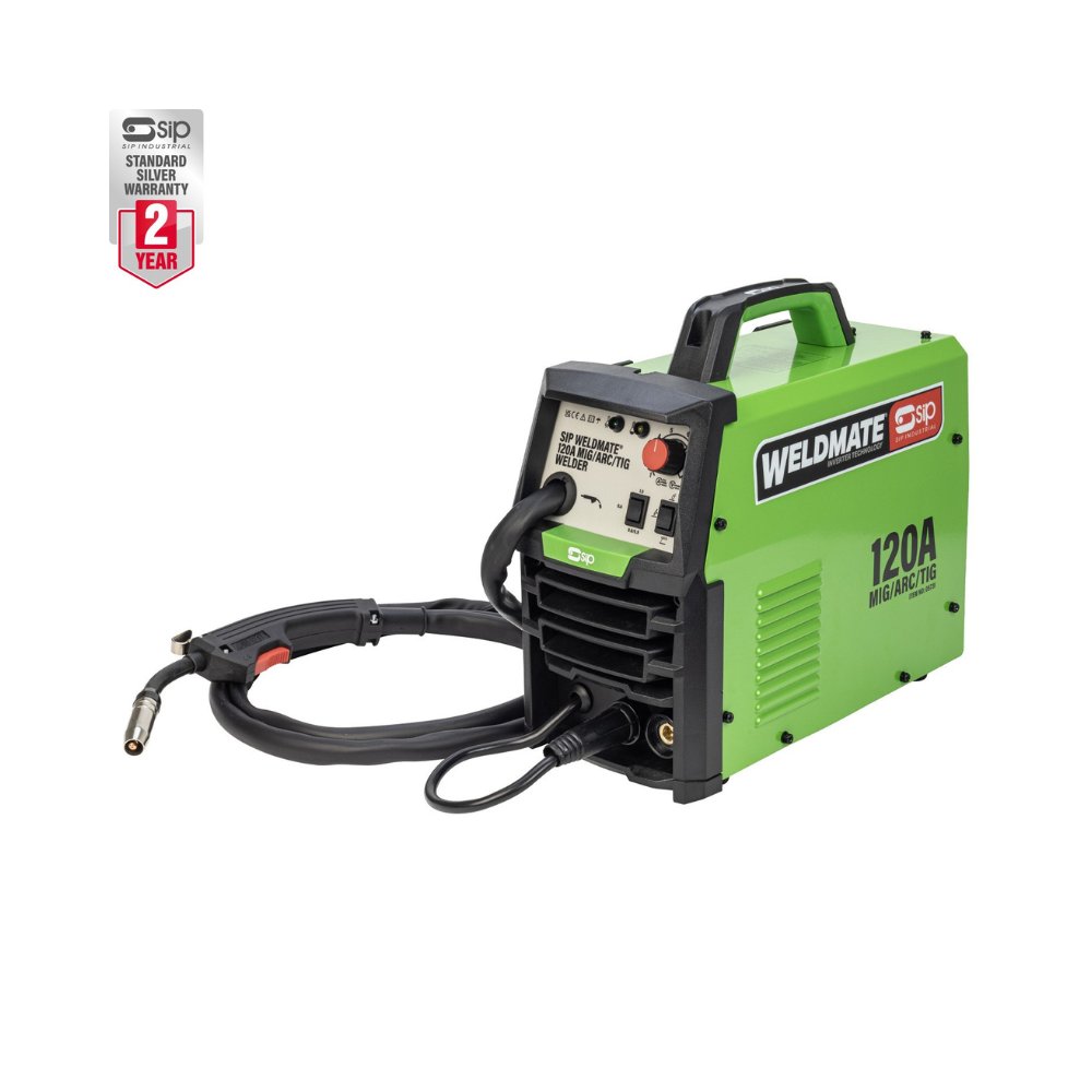 SIP WELDMATE 120A MIG/ARC/TIG Welder - Multi-Process Inverter Welder