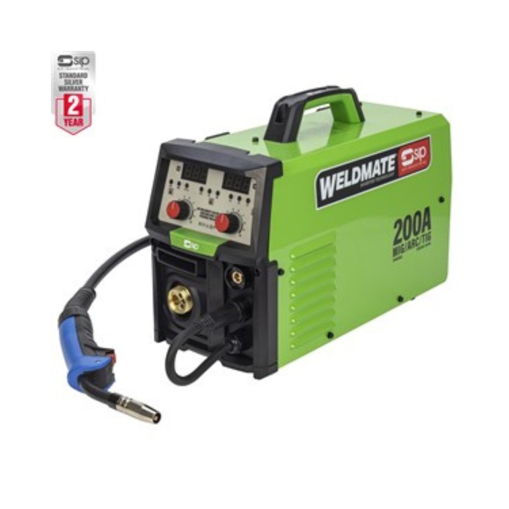 SIP WELDMATE AUTOPLUS 200A MIG/ARC/TIG Welder - Multi-Process Inverter