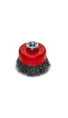 60mm M14 Crimped Wire Cup Brush for Metal Cleaning and Deburring