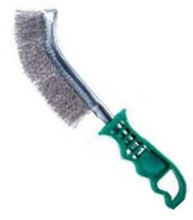 Stainless Steel Scratch Brush - Green