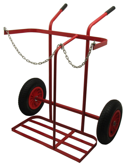 SWP Oxy/Propane Cylinder Trolley with 16" Pneumatic Tires for Safe Transport