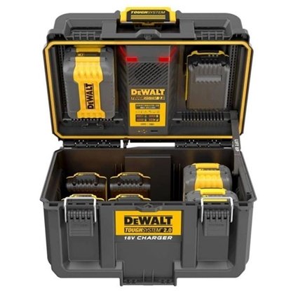 Dewalt ToughSystem 2.0 Charger Box for 18V/54V XR/Flexvolt Batteries