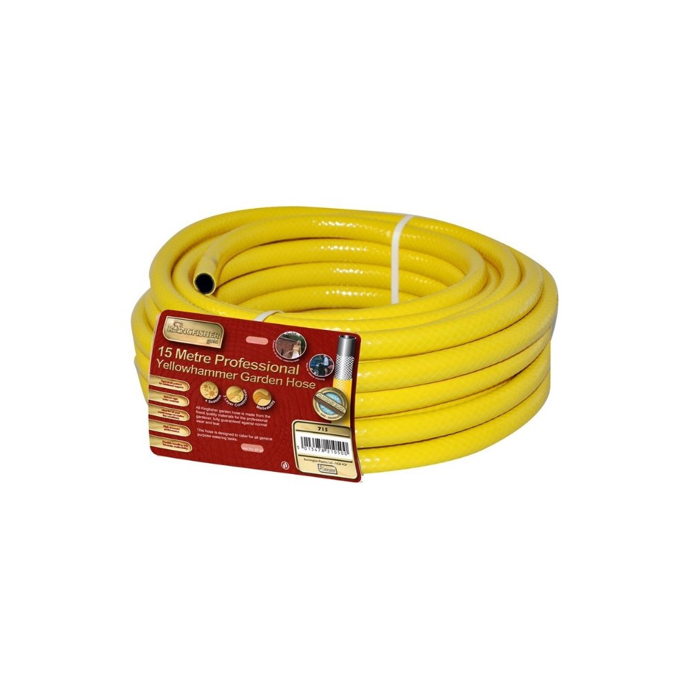 15m Yellowhammer Garden Hose - Heavy-Duty Kink-Resistant Hosepipe