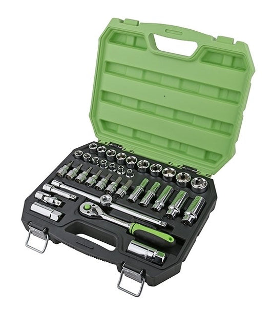 35-Piece 3/8" Drive Socket Set - Complete Tool Kit