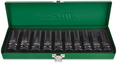 1/2-inch Drive Deep Impact Socket Set, 10-piece, 10-24mm