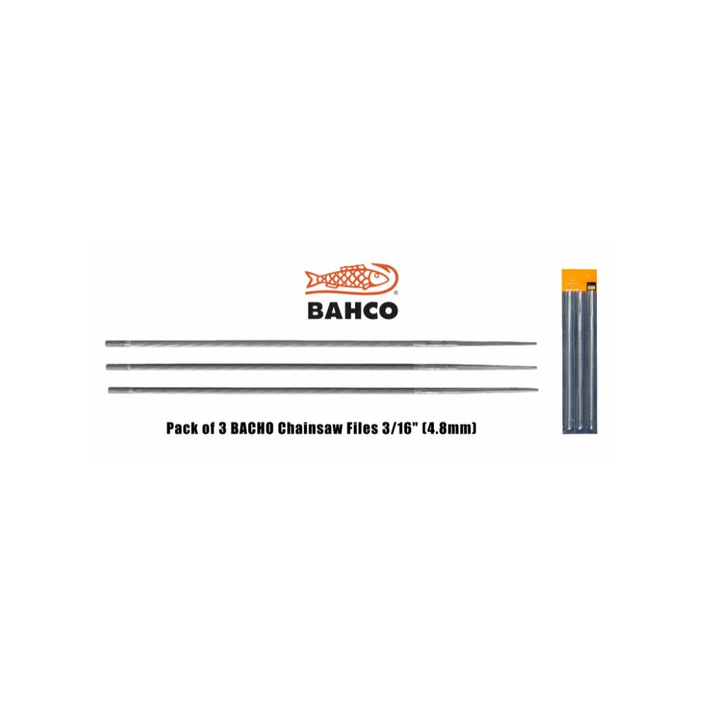 Bahco PK3 3mm 1/8 Inch Chainsaw File for sharpening