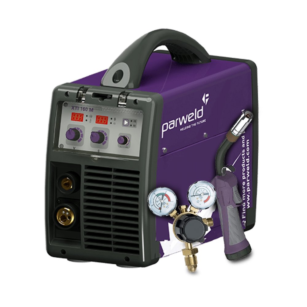 Parweld XTM 161I MIG Inverter Welder with Torch and Regulator