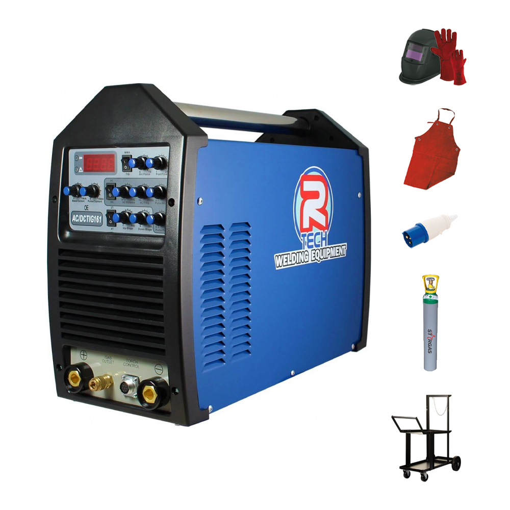 R-Tech TIG Welder AC/DC 160 Amp 240V with Accessory Kit