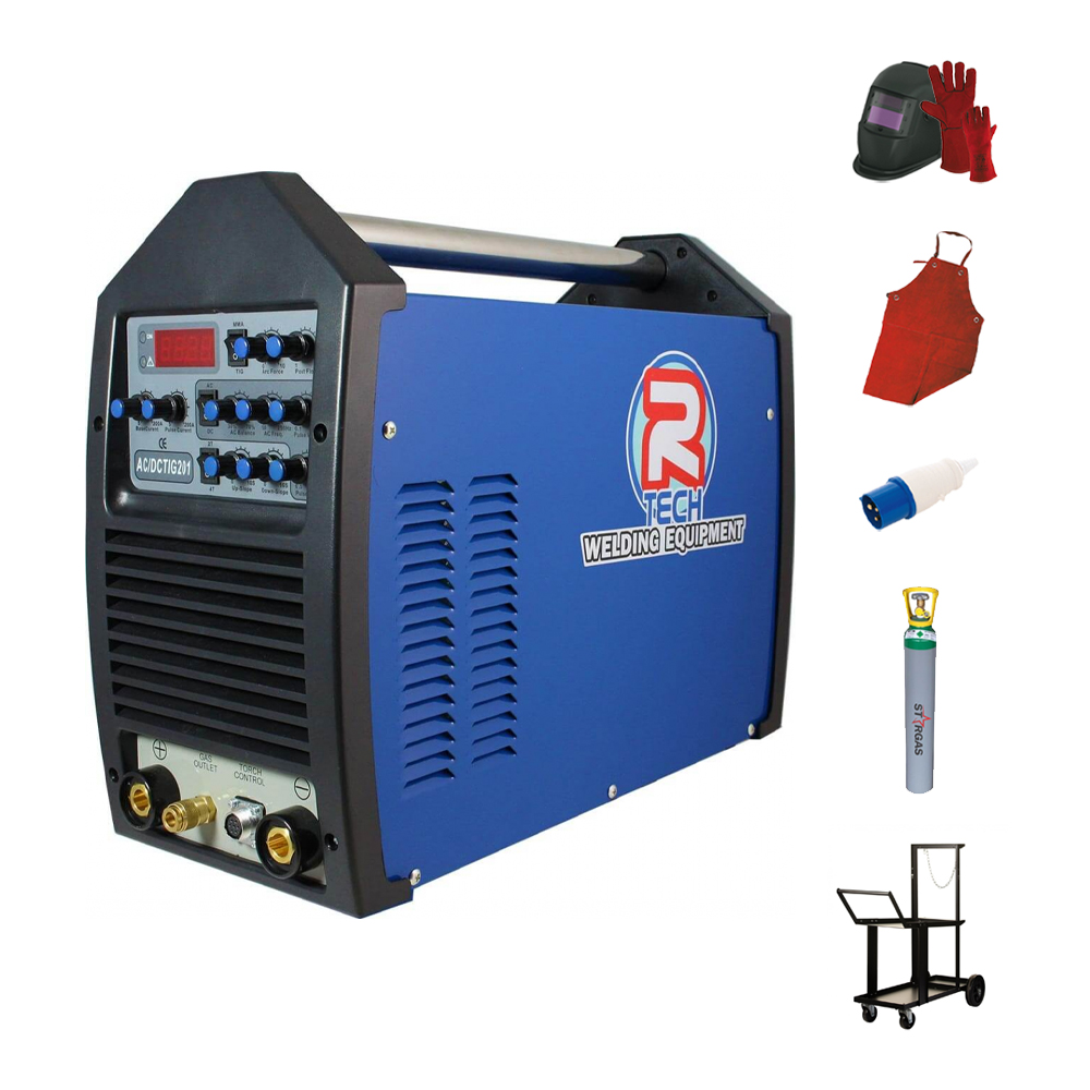 R-Tech TIG Welder AC/DC 200Amp 240V with Accessory Kit