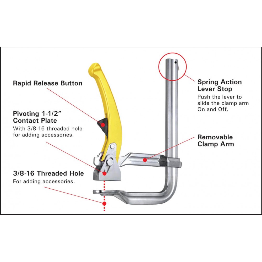 Strong Hand Ratchet High Pressure Clamp