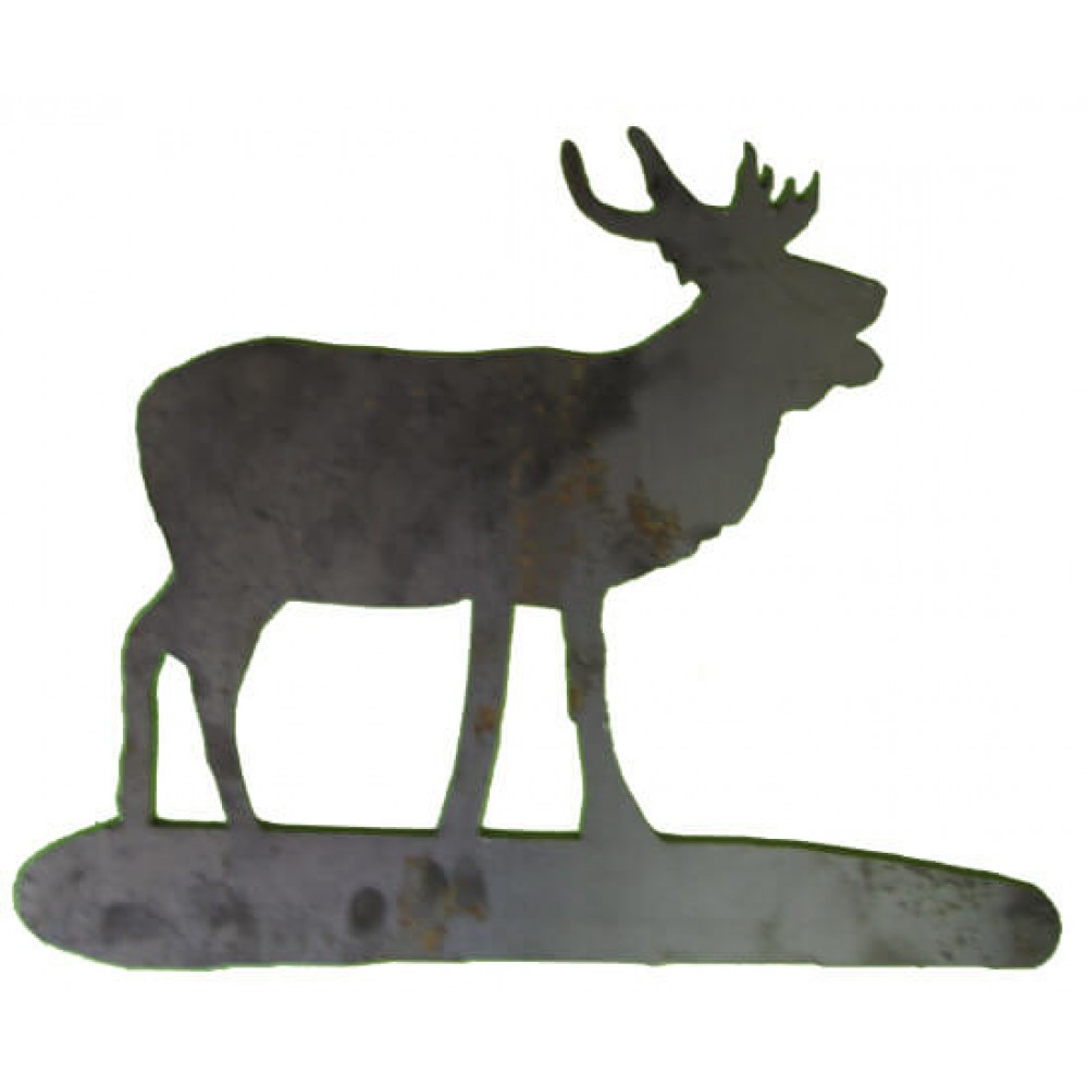 Stag Silhouette (5mm Thick Steel)