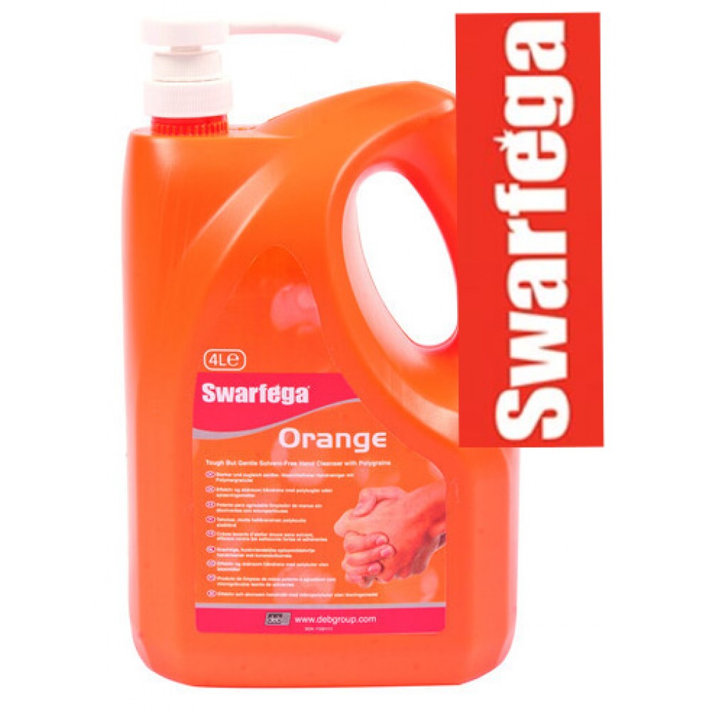 Swarfega Orange Pump Bottle Hand Cleaner 4 Litre