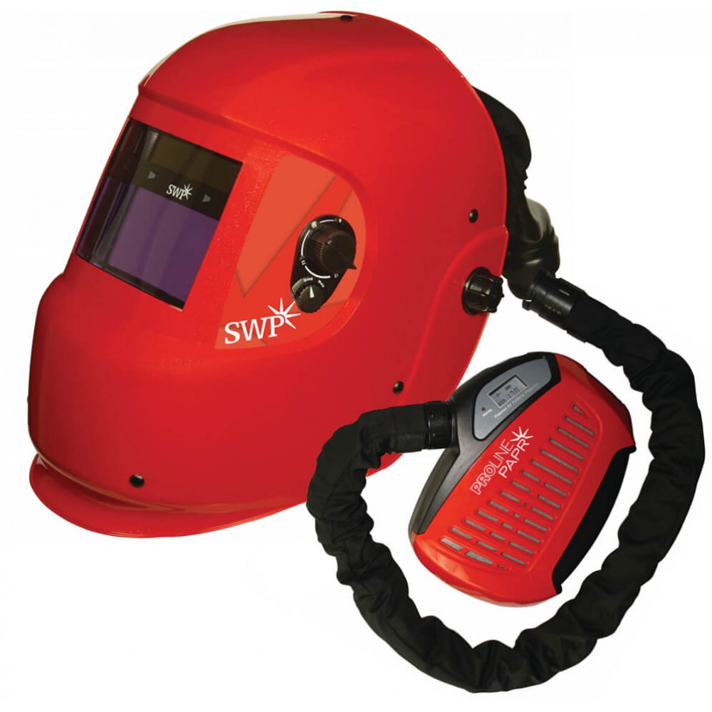 SWP Variable Welding Shade Helmet & Respiratory System