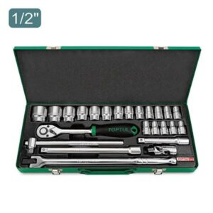 1/2"Dr Socket set 24Pc (metric) metal case
