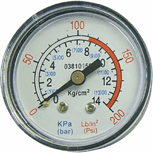 1/4" Compressor Pressure Gauge