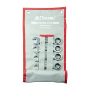 10 Piece Combination Stubby Ratchet Spanner Set