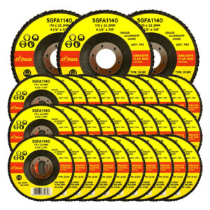 120 Stargas 4 1/2" Abrasive Flap Discs (P40 for Steel)