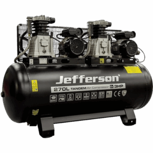 270 Litre 2x3HP 10 Bar Tandem Compressor (230V)