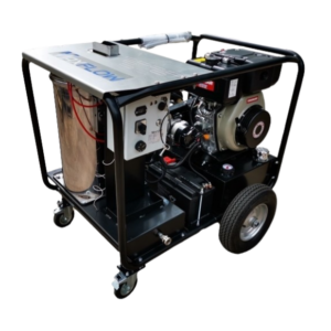 Maxflow Industrial Diesel Hot Pressure Washer - Yanmar L100-V 18 LPM Trolley Frame + Reel