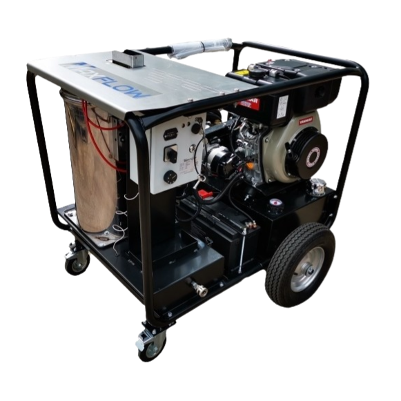 Maxflow Industrial Diesel Hot Pressure Washer – Yanmar L100-V 18 LPM Trolley Frame + Reel Maxflow Industrial Diesel Hot Pressure Washer - Yanmar L100-V 18 LPM Trolley Frame + Reel
