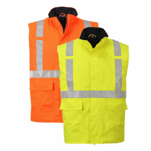 BIZFLAME RAIN HI-VIS ANTISTATIC FR BODYWARMER - S776