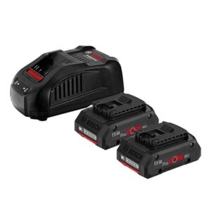 Bosch Battery Starter Set: 2 x GBA 4Ah ProCORE 18V Batteries + GAL 18V-40 Charger
