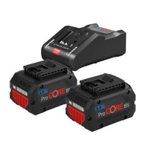 Bosch Battery Starter Set: 2 x GBA 8Ah ProCORE 18V Batteries + GAL 18V-160 C Charger