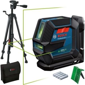 BOSCH GLL 2-50 G Professional Green Beam Combi Laser + RM 10 + BT 150 Tripod