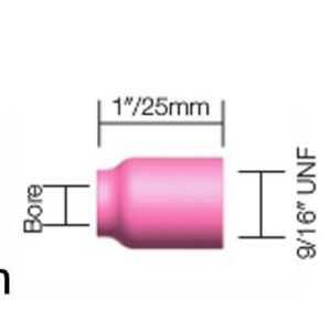 Ceramic Std Gas Lens 5/16" - 8mm Bore (WP9/20) - packet of 5