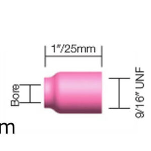Ceramic Std Gas Lens 7/16" - 10mm Bore (WP9/20) - packet of 5