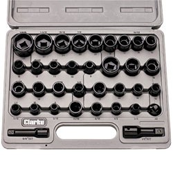 CIS12/35 - 35 Piece 3/8" & ½" Impact Socket Set