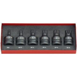 CIS12/6SB 6 Piece Impact Spline Bit Socket Set – 1/2” Drive