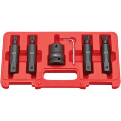 CIS19/5S 5 Piece Impact Spline Bit Socket Set – 3/4” Drive
