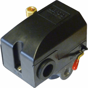 Compressor Single Phase Pressure Switch c/w lever for 25L, 50L & Twin Tank