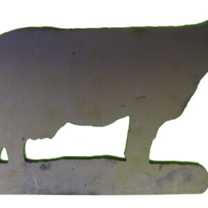 Cow Silhouette (5mm Thick Steel)