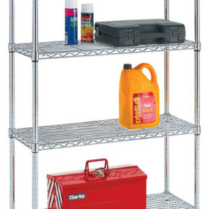 CS4000C - 4 Shelf Bolt Less Wire Shelving