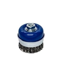 CUP BRUSH 80MM M14 KNOTTED WIRE 0.5