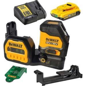 Dewalt 18V Cross Line Green Beam Laser Kit (1x2.0Ah)
