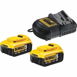 Dewalt DCB115P2 18v 5Ah Li-Ion XR Slide Battery x 2 Pack + DCB115 Charger