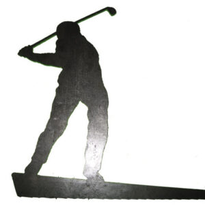 Golfer Silhouette (5mm Thick Steel)