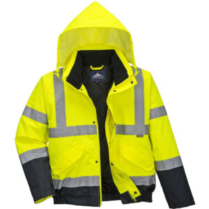 HI-VIS TWO TONE BOMBER JACKET - S266