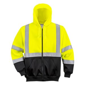 Hi-Vis Two-Tone Zipped Hoody