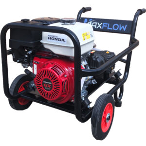 Honda GX390 13HP, 3000PSI, 21LPM, Powerwasher, Gearbox Driven, Trolley Frame