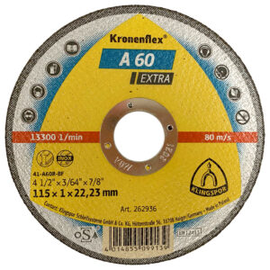 Klingspor Kronenflex 4 1/2" Stainless Steel Cutting Disc