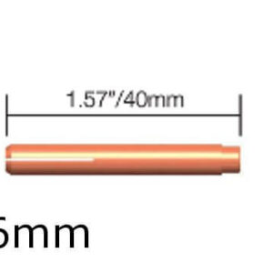 Large Diameter Gas Lens Collet 1/16" / 1.6mm Bore (WP 9/20) - packet of 5