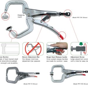 Locking C-Clamp Pliers . Super Strength! For the Professional and Do-It-Yourselfers.