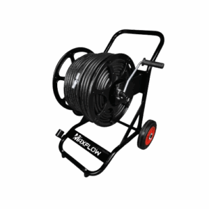 Maxflow Black 100m Reel Trolley with hose