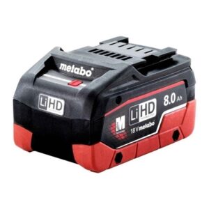 Metabo 18v LiHD 8.0Ah Slide in Battery