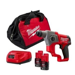 Milwaukee 12V FUEL SDS Hammer Drill (2x2Ah)