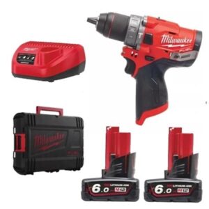 Milwaukee [M12FPD-602X] 12V FUEL Combi Drill (2x6Ah)